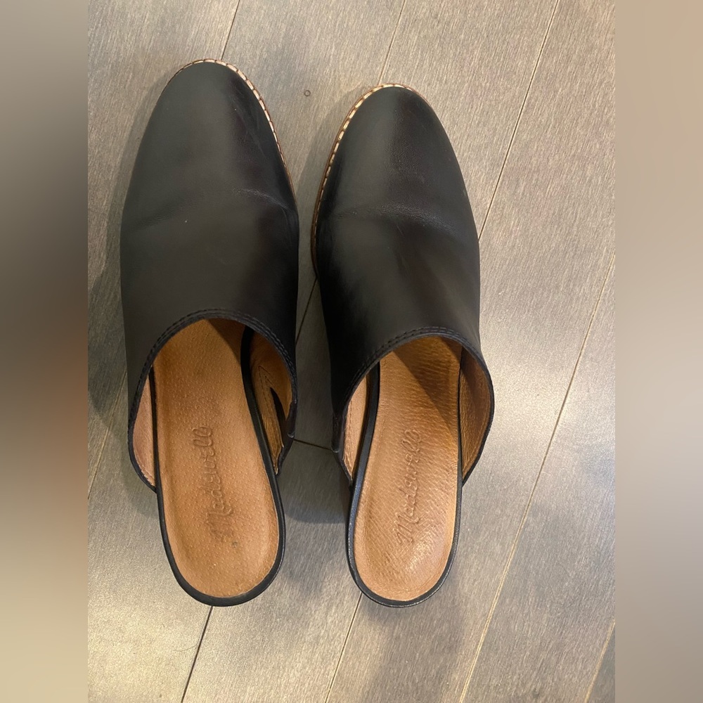 Madewell True Black Mules
